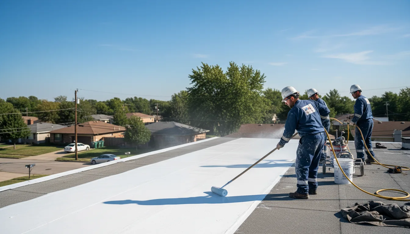 Commercial roof coating in South Lyme, CT near me